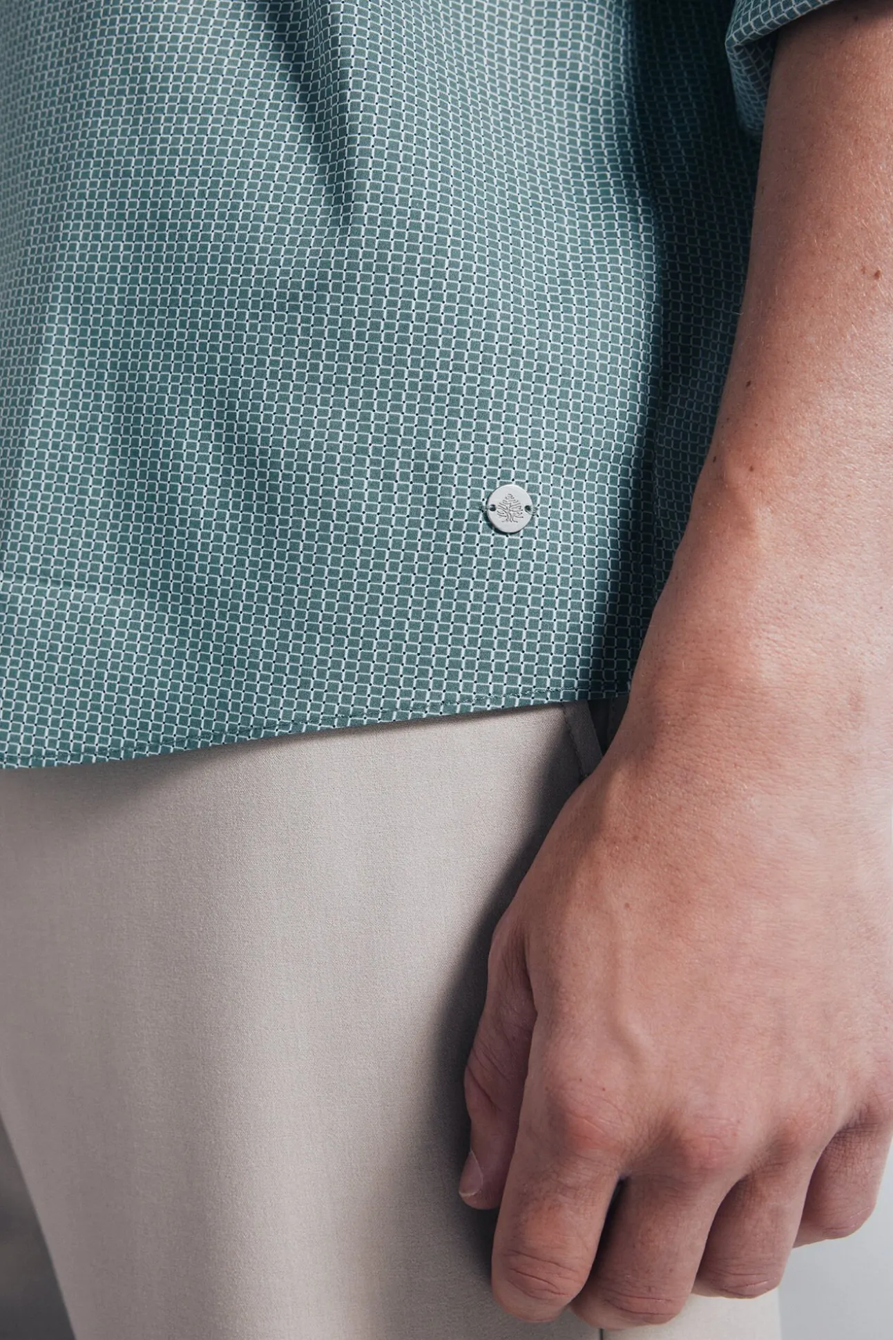 Camisa popelina micro estampado