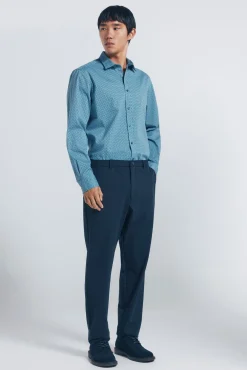 Camisa popelina micro estampado