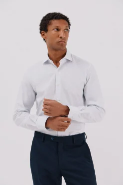 Camisa quadrados fácil de engomar