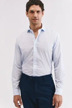 Camisa riscas algodão
