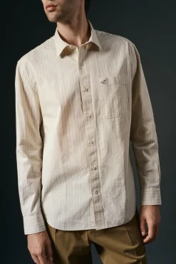 Camisa riscas estruturada