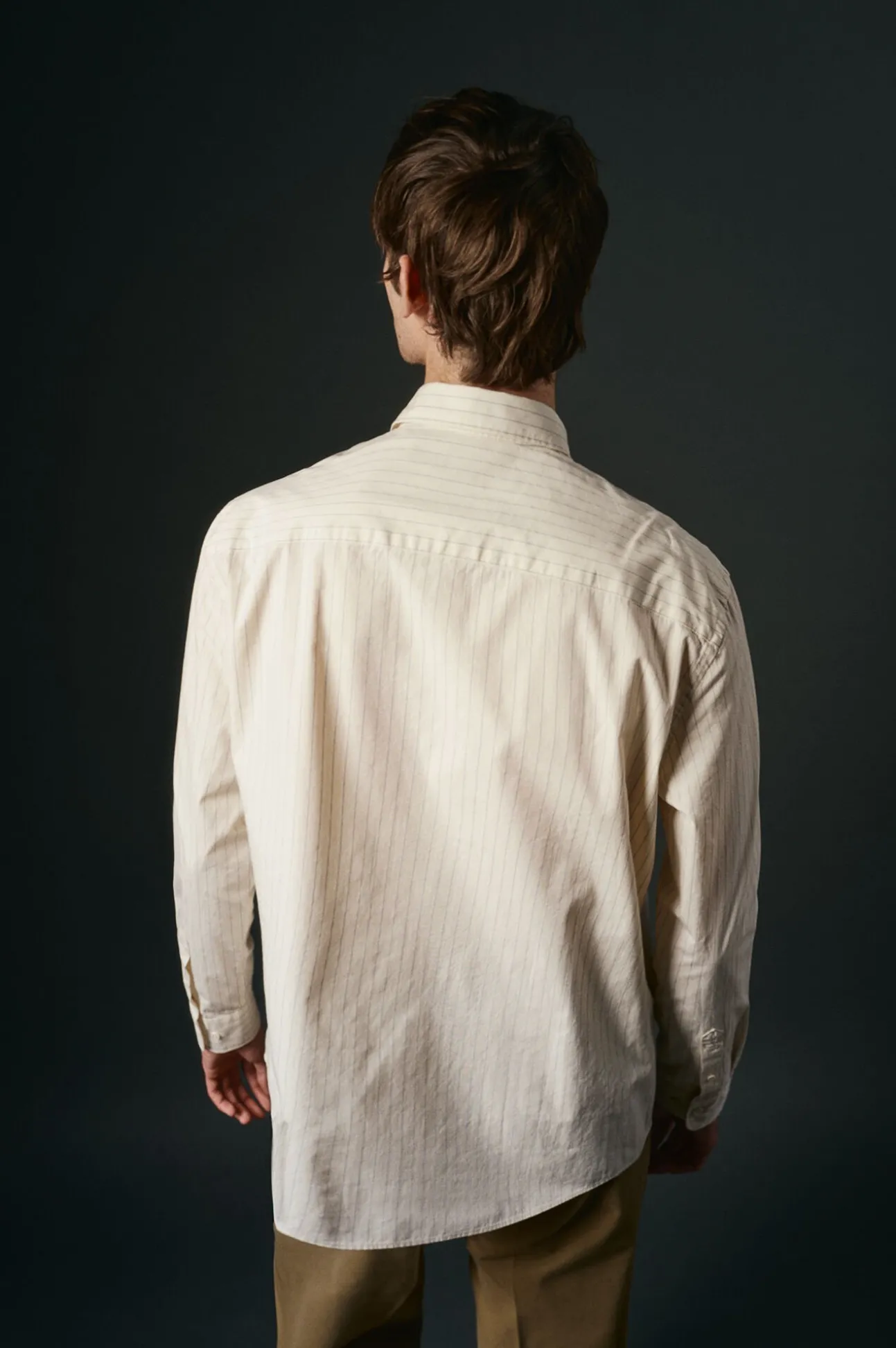 Camisa riscas estruturada
