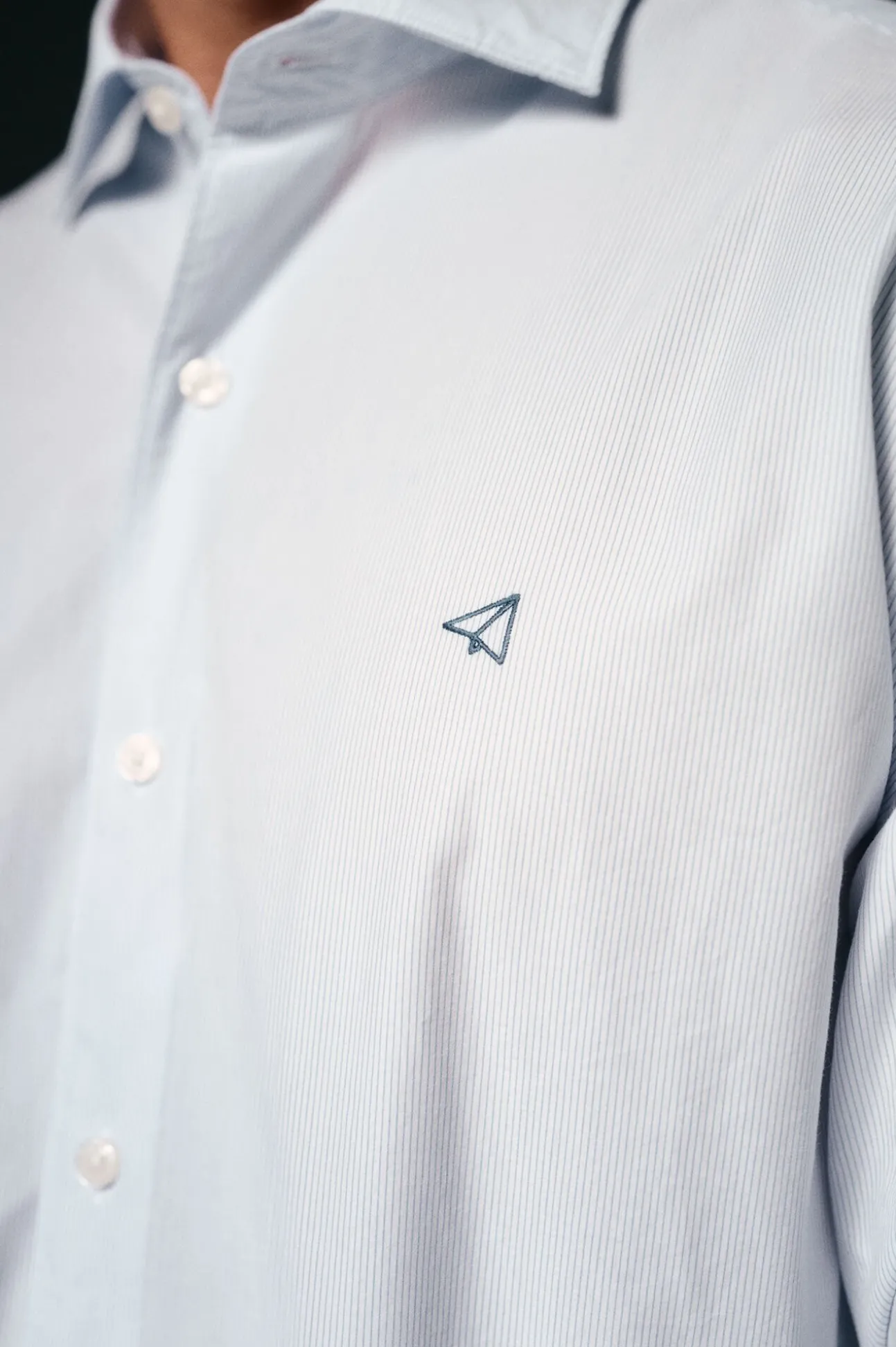 Camisa riscas popelina