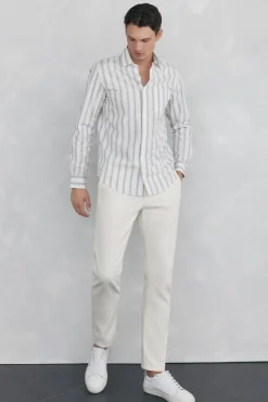 Camisa riscas popelina