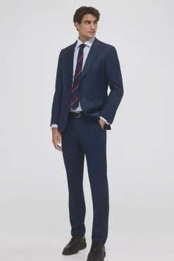 Camisa social com botões de punho, não resistente ao ferro e às manchas, corte simples e à medida