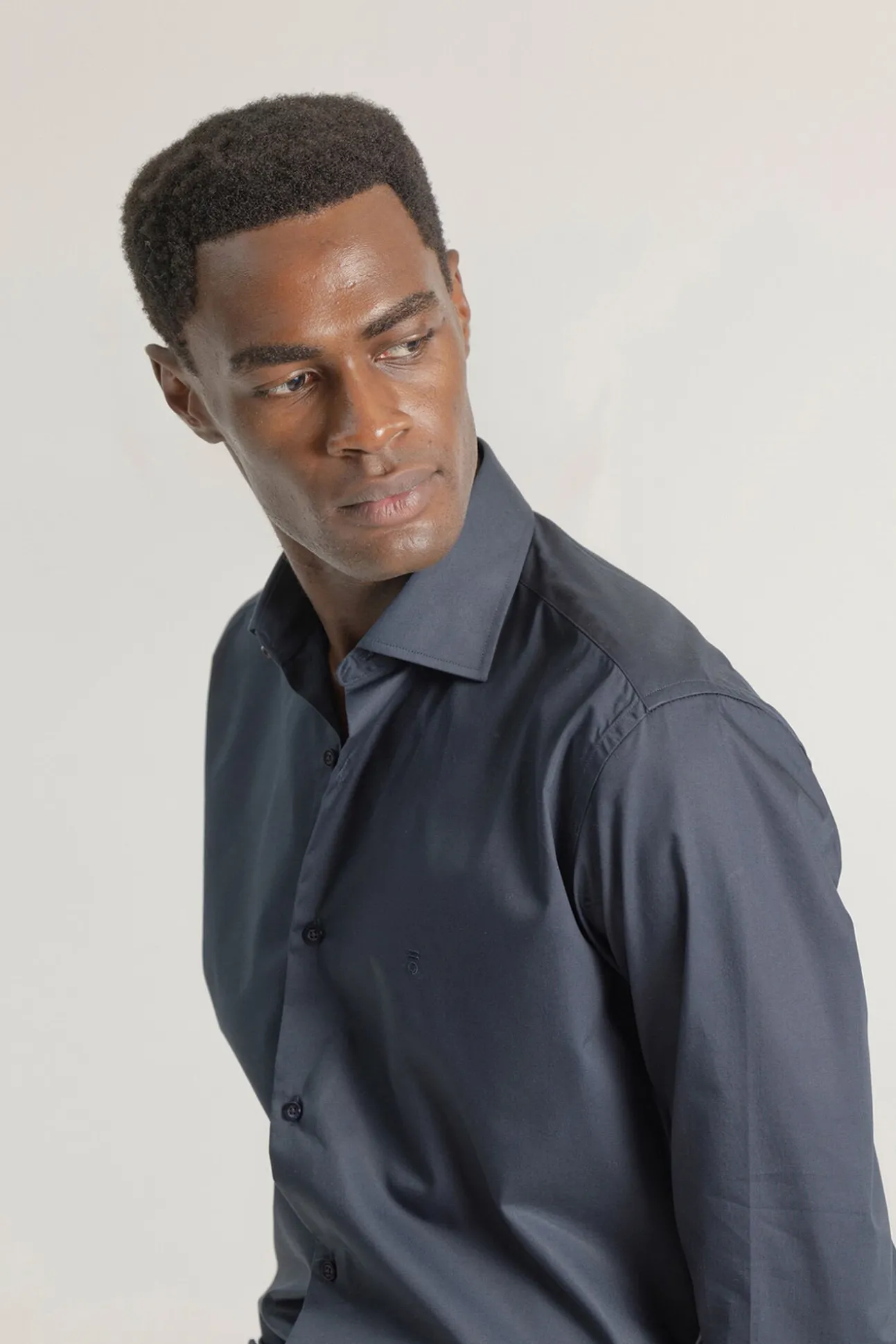 Camisa social de popeline de regular fit