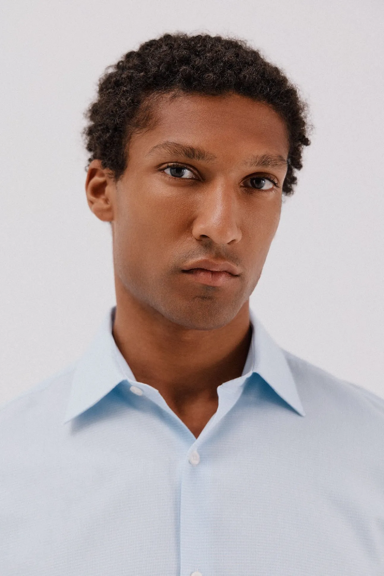 Camisa social pied-de- pied-de-poule tencel