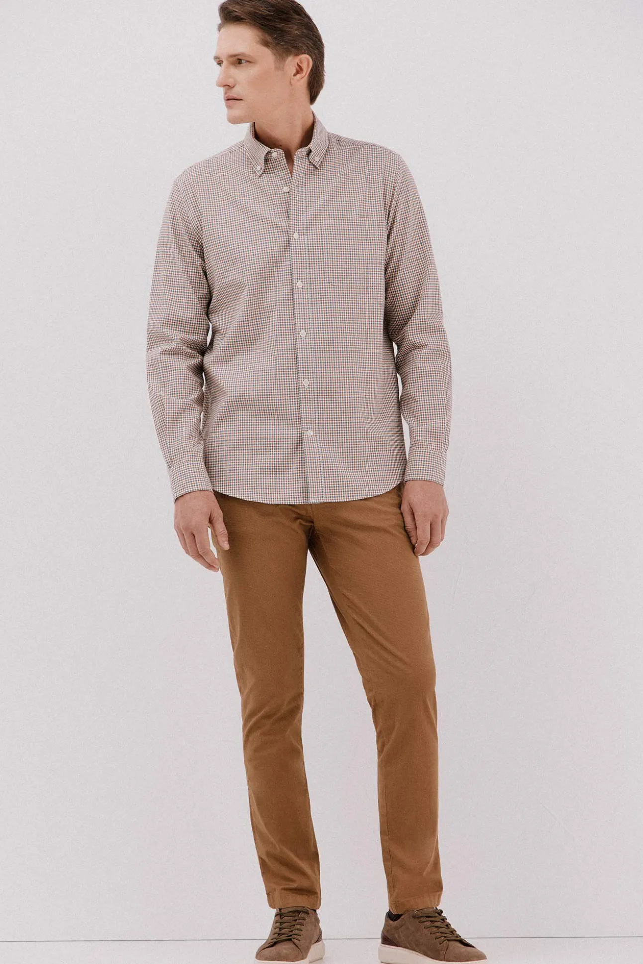 Camisa twill xadrez