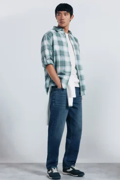 Camisa xadrez de algodão