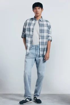 Camisa xadrez de algodão