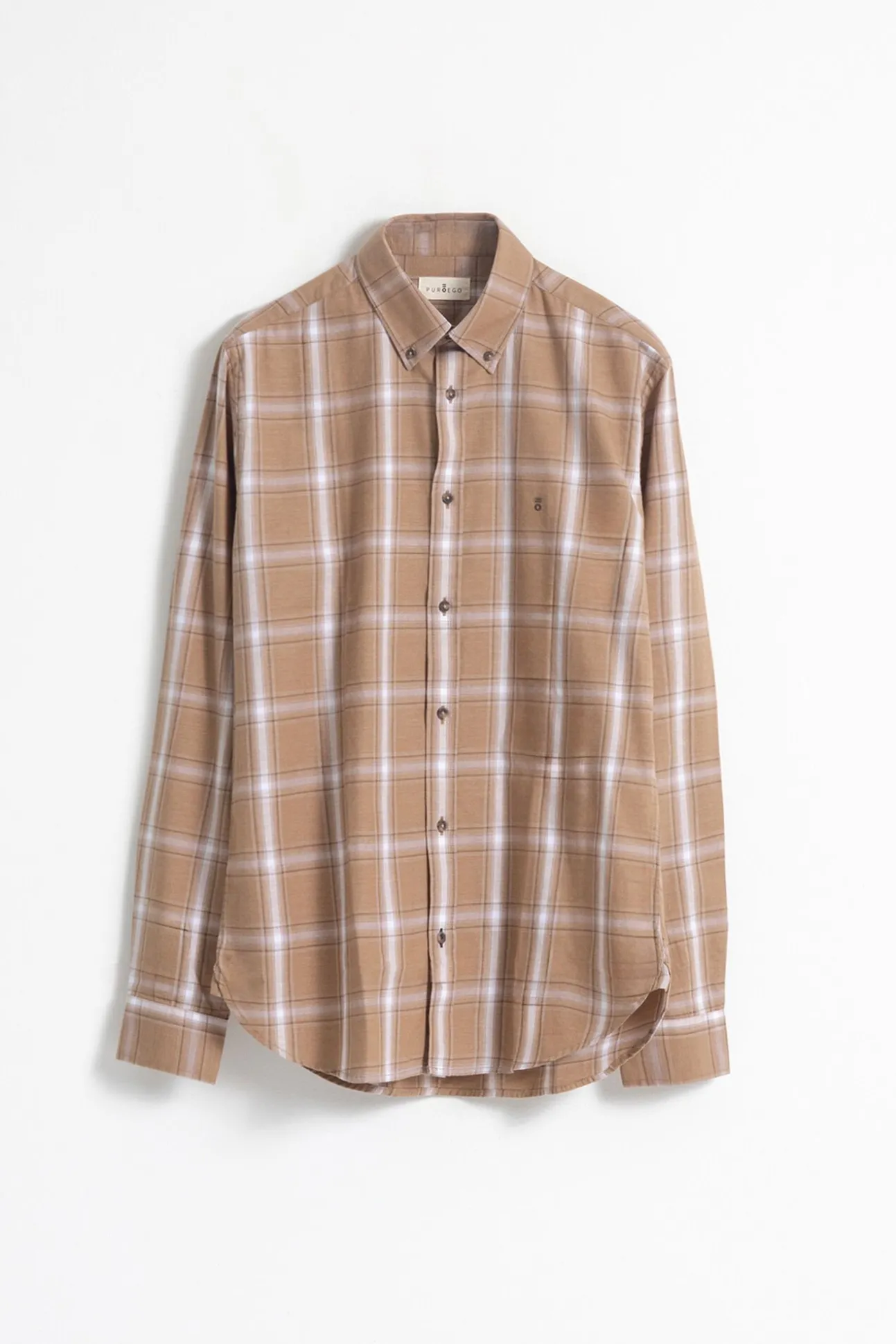 Camisa xadrez de algodão slim fit
