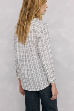 Camisa xadrez larga