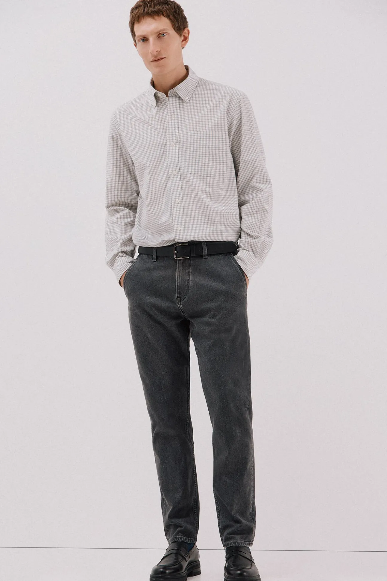 Camisa xadrez popelina