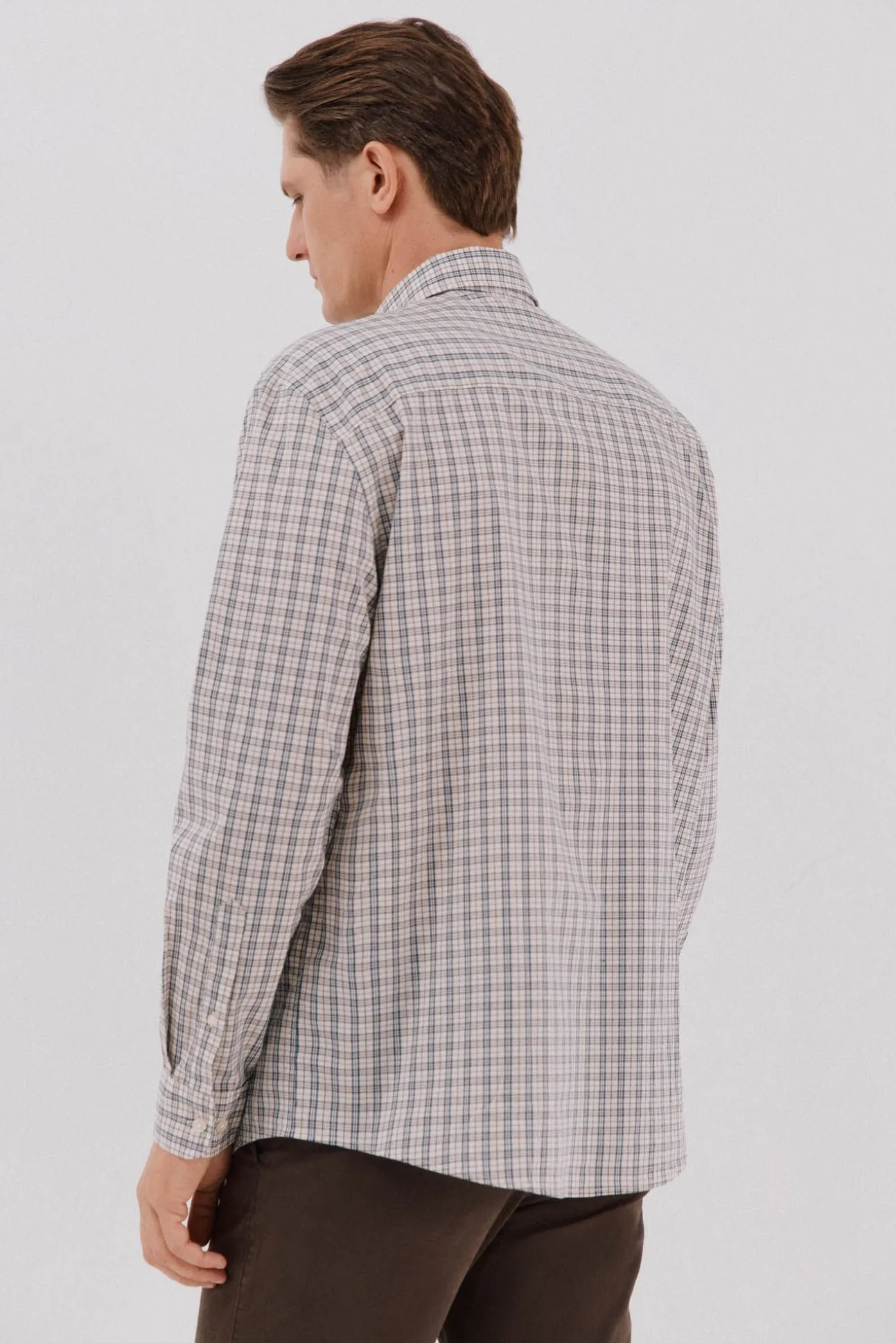 Camisa xadrez popelina