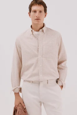 Camisa xadrez popelina