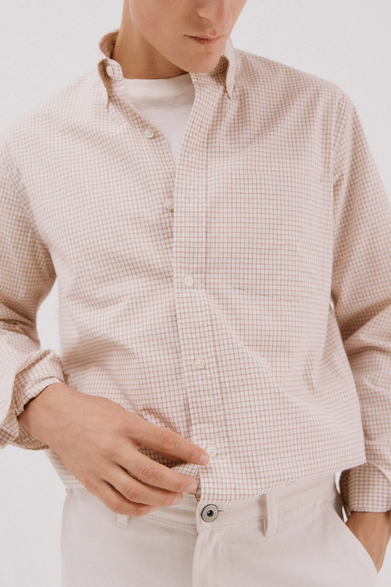Camisa xadrez popelina