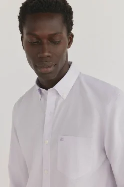 Camisa xadrez resistente a manchas e que não precisa passar