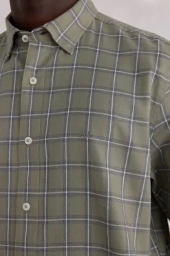 Camisa xadrez tencel