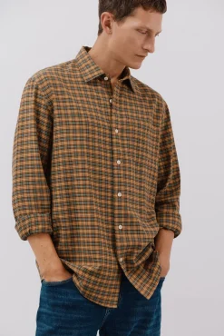 Camisa xadrez tencel