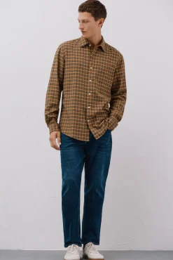 Camisa xadrez tencel