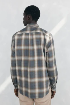 Camisa xadrez tencel