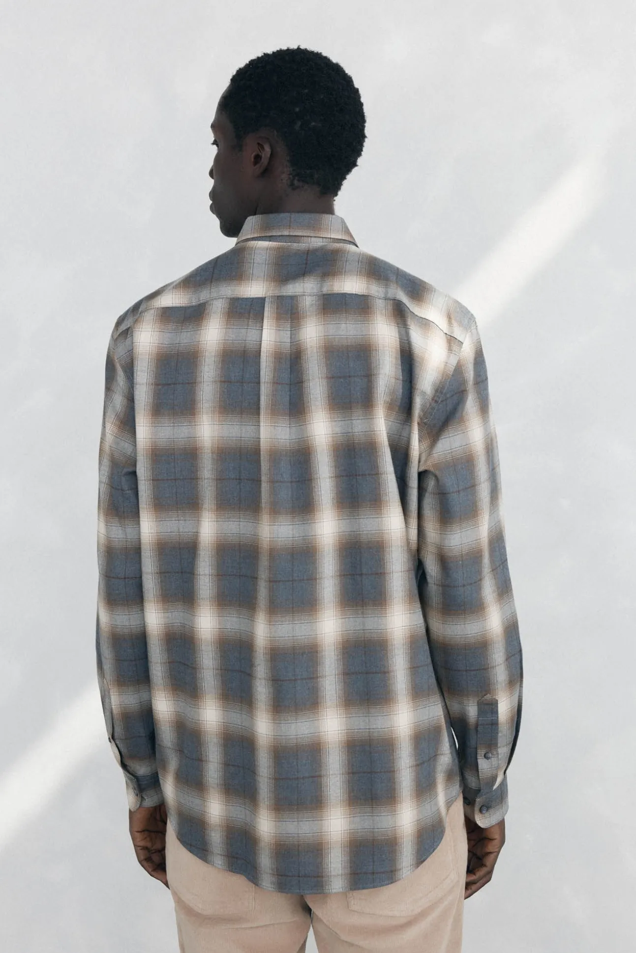 Camisa xadrez tencel