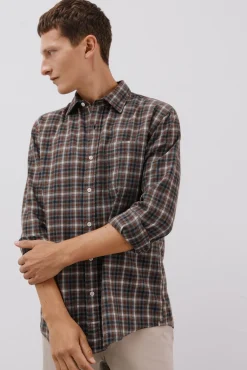 Camisa xadrez tencel