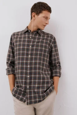 Camisa xadrez tencel