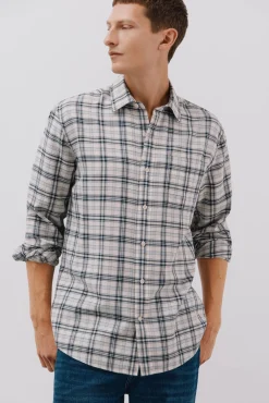 Camisa xadrez tencel