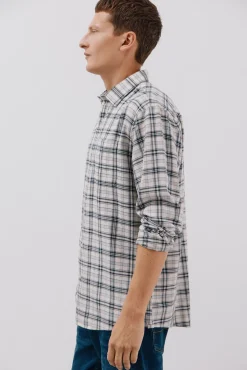 Camisa xadrez tencel