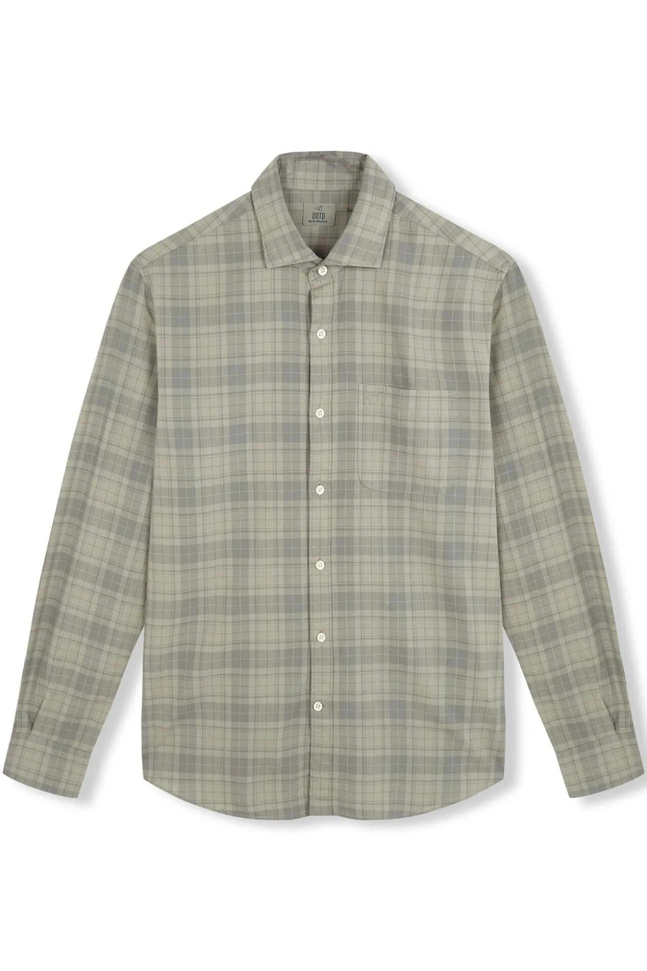 Camisa xadrez tingida