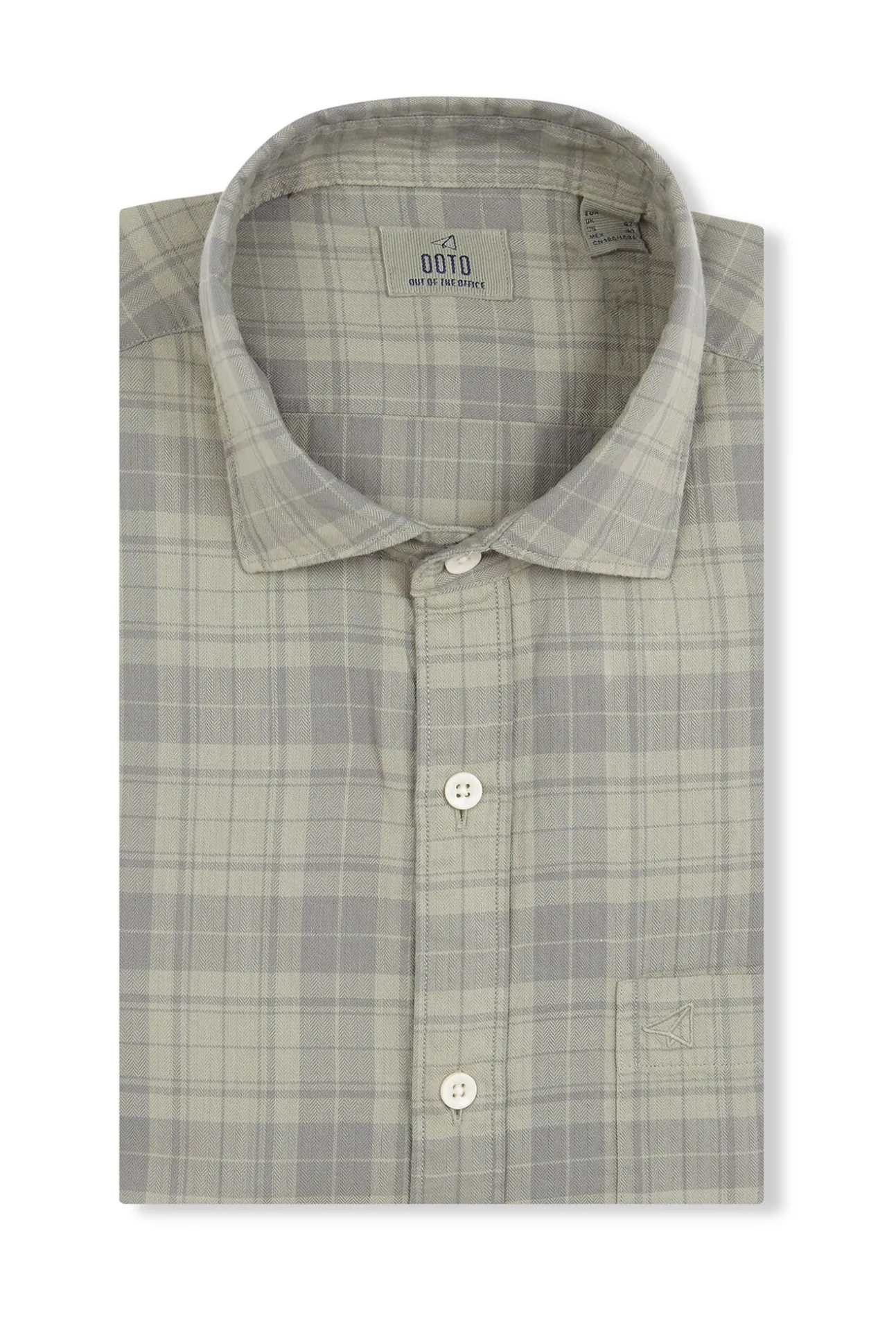 Camisa xadrez tingida