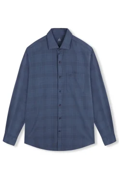 Camisa xadrez tingida