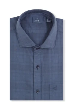 Camisa xadrez tingida
