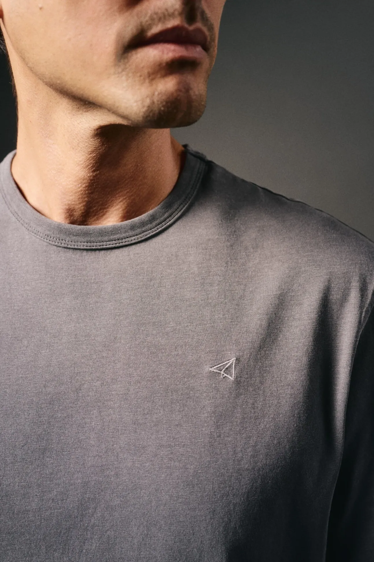 Camiseta básica com bordado de avião