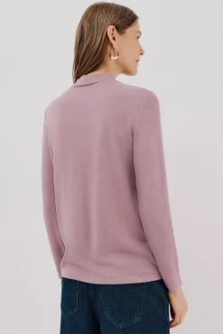 Camiseta básica com gola perkins