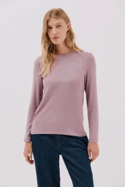 Camiseta básica de decote caixa