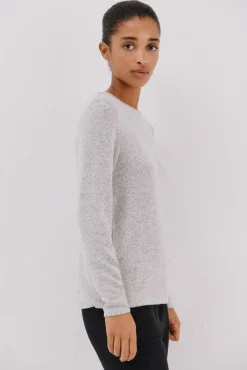 Camiseta básica de decote caixa