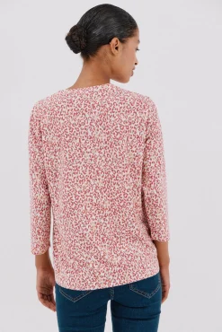 Camiseta básica decote mandarim