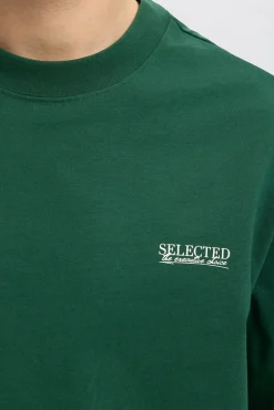 Camiseta com logo de T-shirt de manga curta