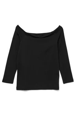 Camiseta de algodão com manga 7/8
