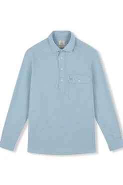 Camiseta de algodão e linho
