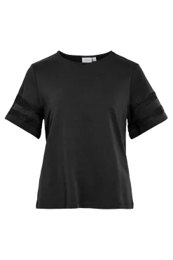Camiseta de algodão orgânico com vazados