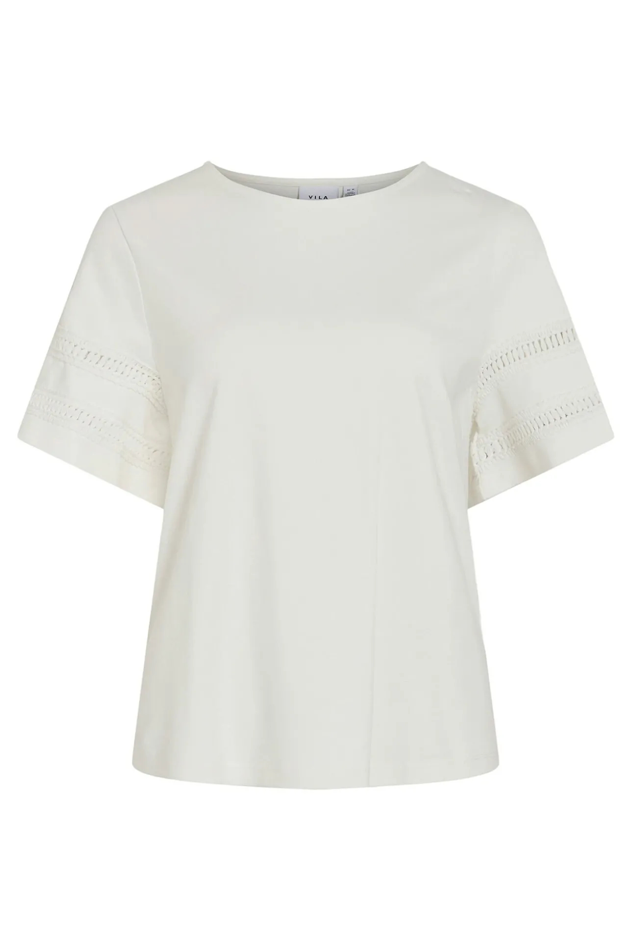 Camiseta de algodão orgânico com vazados