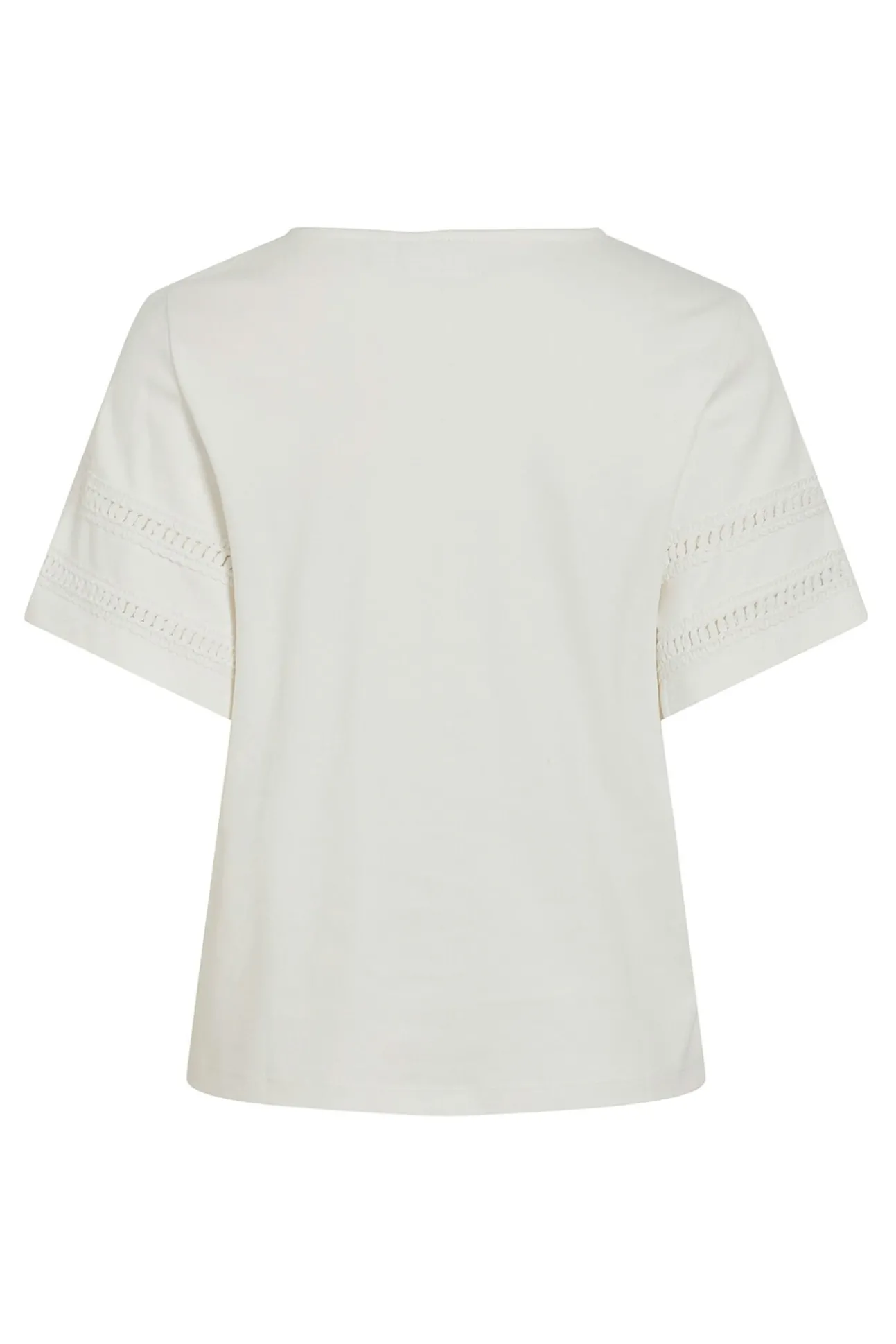 Camiseta de algodão orgânico com vazados