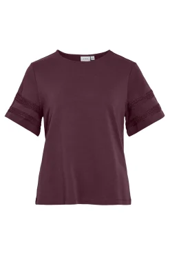 Camiseta de algodão orgânico com vazados