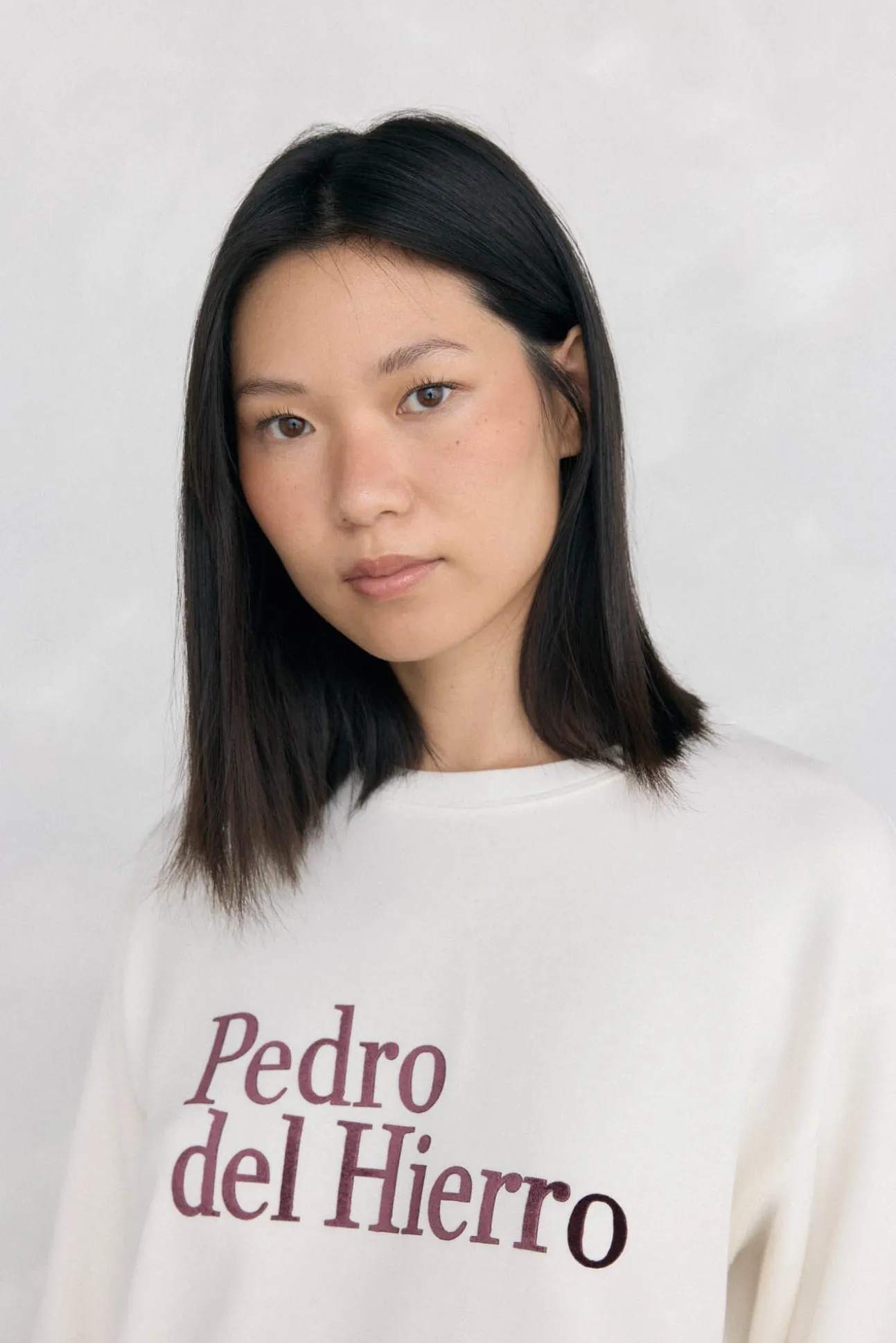 Camiseta de manga comprida com logo soft touch e activewear
