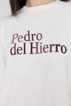 Camiseta de manga comprida com logo soft touch e activewear