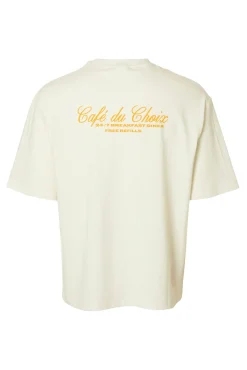 Camiseta de manga curta com estampa 100% algodão orgânico