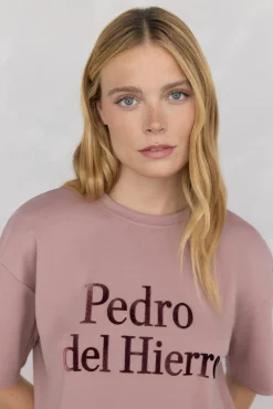 Camiseta esportiva oversized com logo